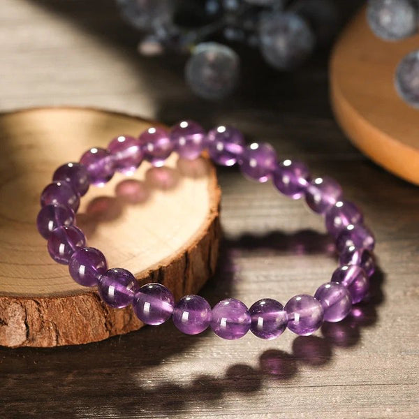 TCC™ Natural Amethyst Stress Relief Charm Bracelet